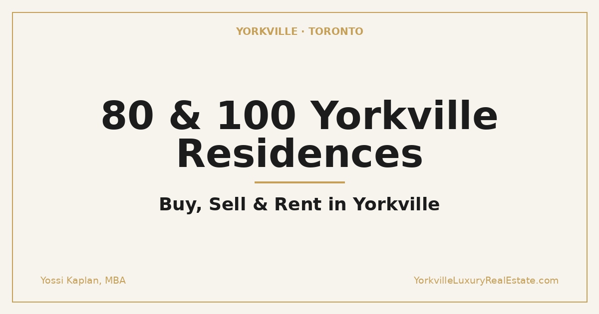 80 & 100 Yorkville Residences branded building guide thumbnail