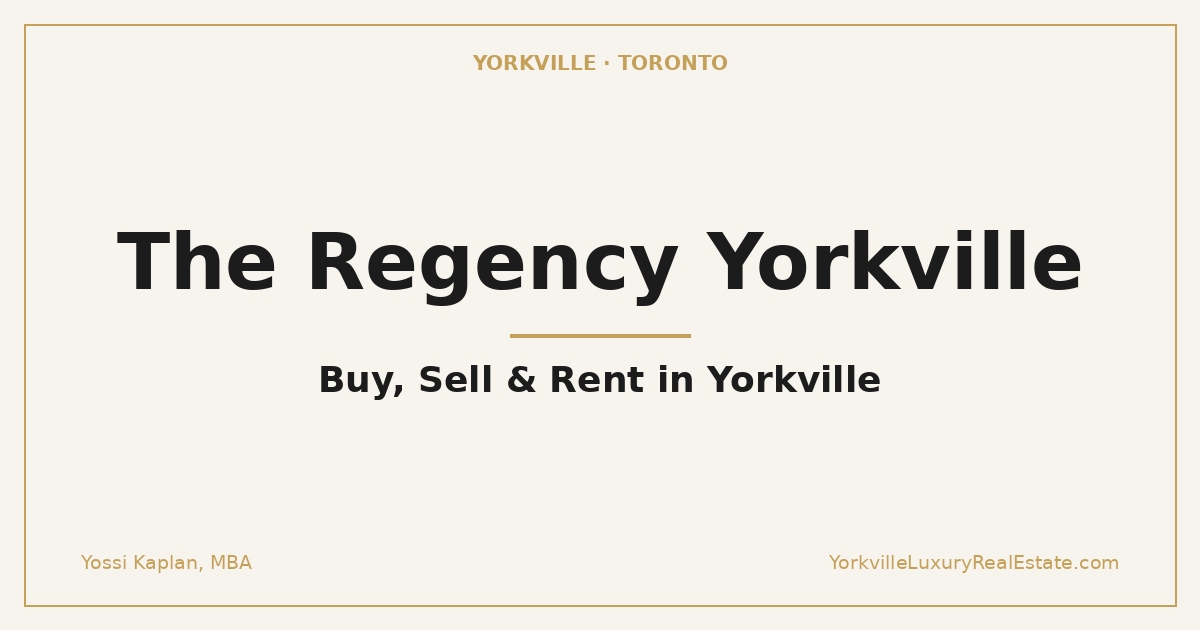 The Regency Yorkville branded building guide thumbnail